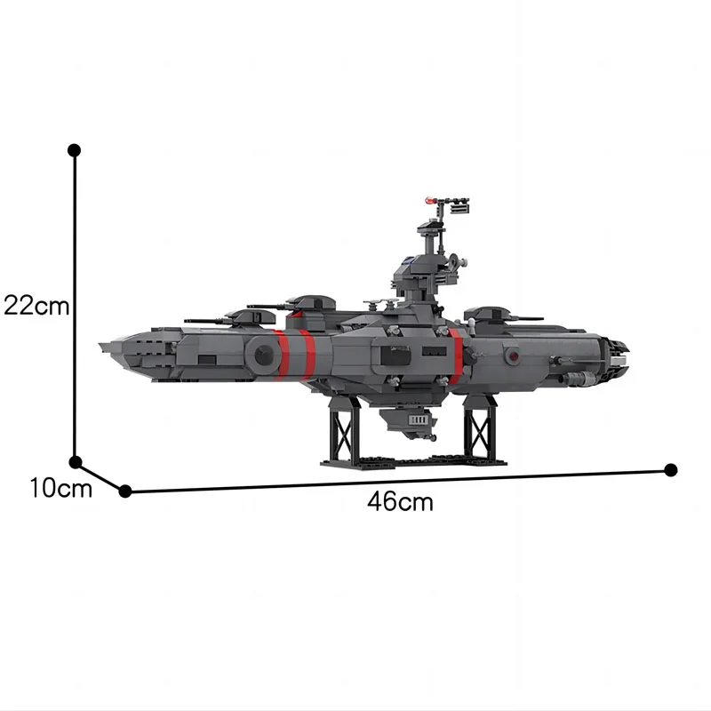 ของเล่น MOC-52207ใหม่ตกแต่งโมเดลเรือลาดตระเวนอวกาศแบบประกบกัน978ชิ้นปริศนาสำหรับเด็กผู้ชายและผู้ใหญ่ของขวัญคริสต์มาสวันเกิด