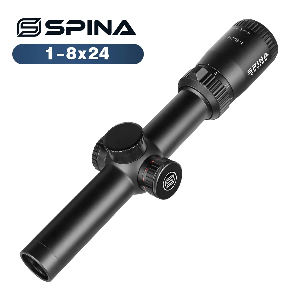 Top Supplier SPINA High-quality Optical 1-8X24 Infrared Tactical Optical Red Green Lighting Telescopic Sight