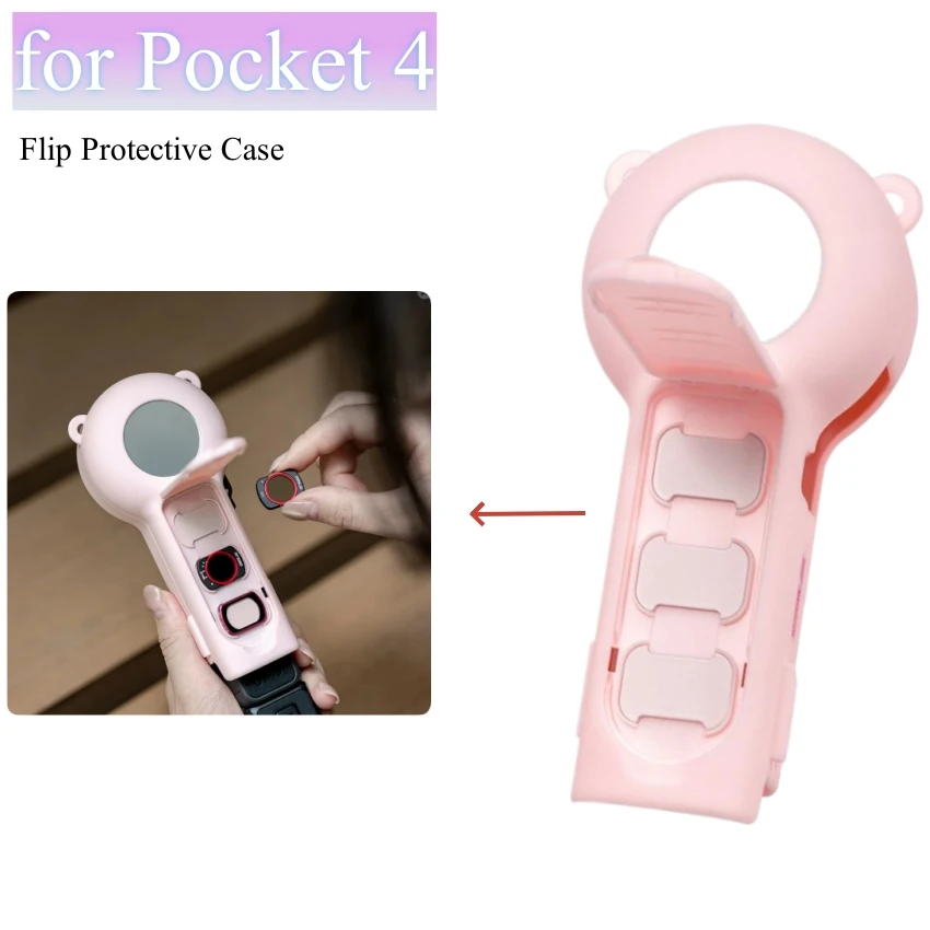For Pocket 4 Flip Protective Case All-in-One Protective Cover Camera Accessories