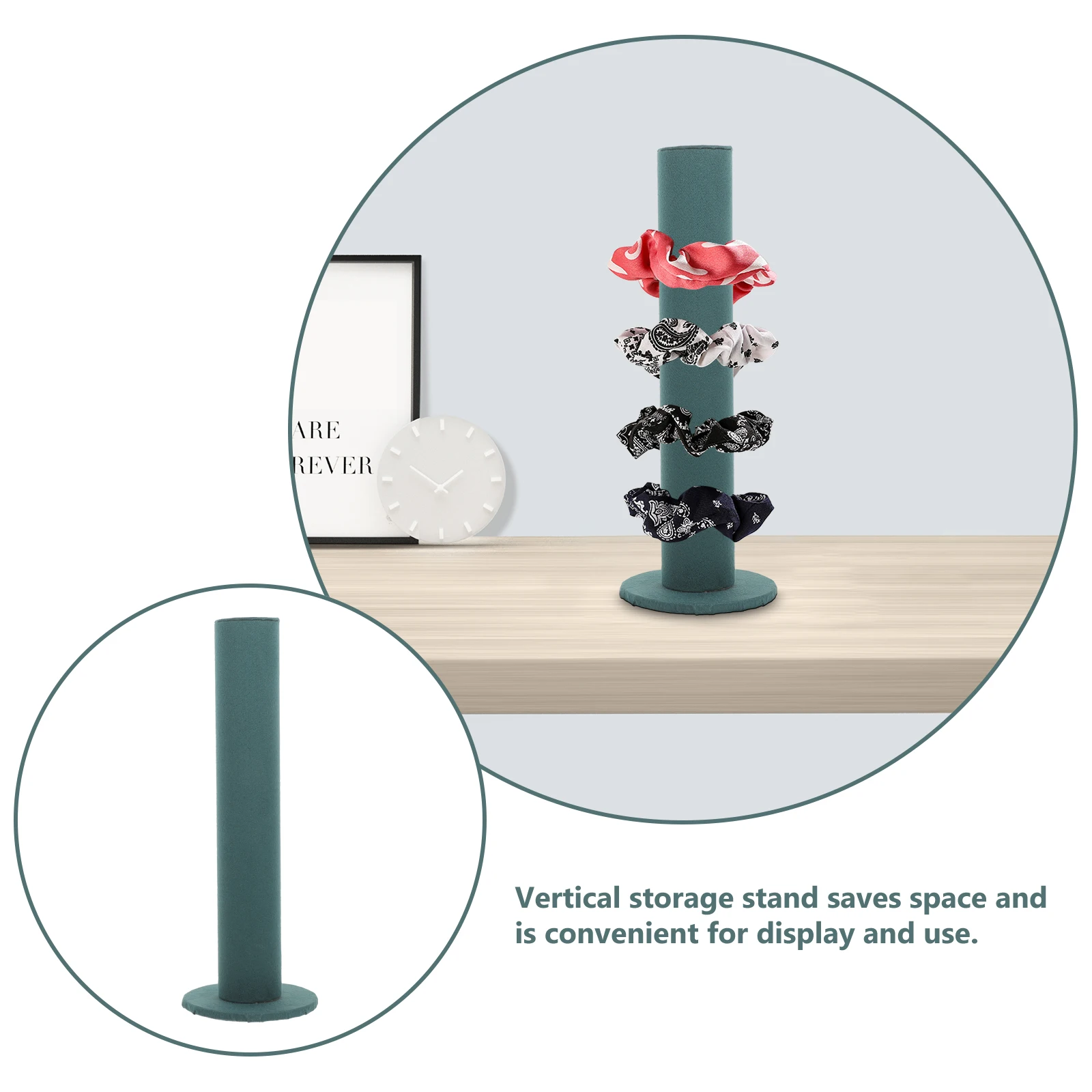 

Vertical Hair Band Stand Hair Rope Storage Organizer For Bracelets Watches Scrunchies Soft Material Space-Saving Display