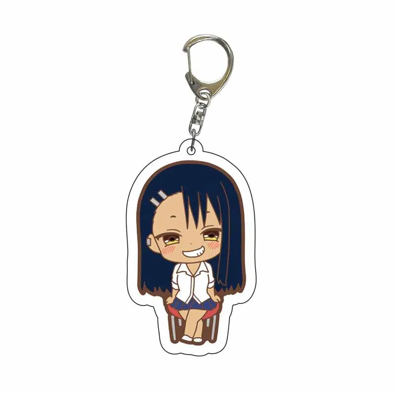 Anime IJIRANAIDE NAGATORO SAN Nagatoro Hayase Cosplay Costume Key Pendant Props Acrylic Keychain Keyring