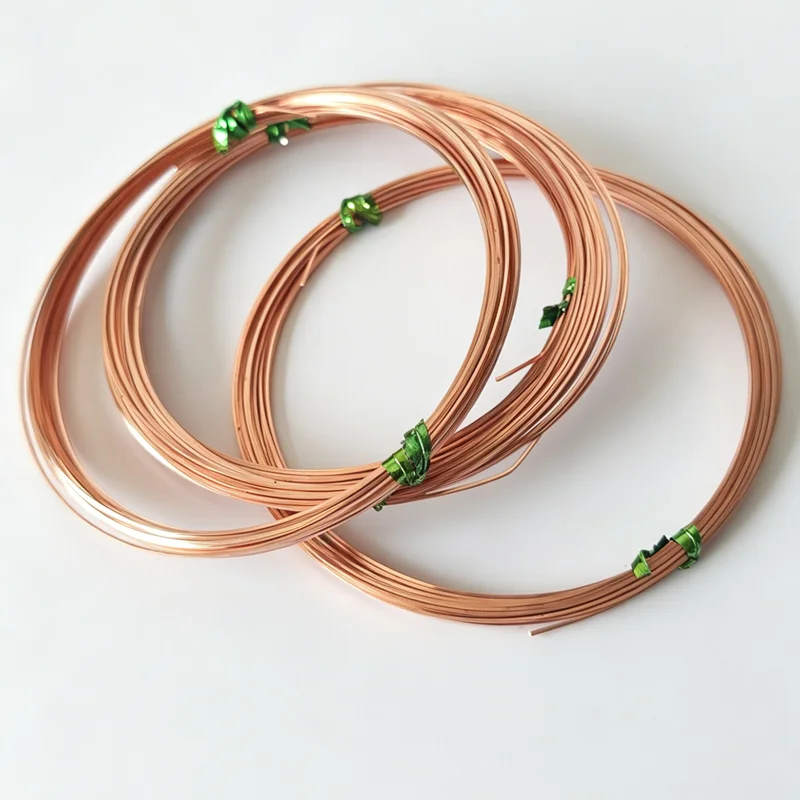 0.6mm 0.8mm 1mm Square Copper Wire Pure Copper Wire Craft Wire for Jewelry Making Gem Metal Wrap Garden Sculpting Armature Kit
