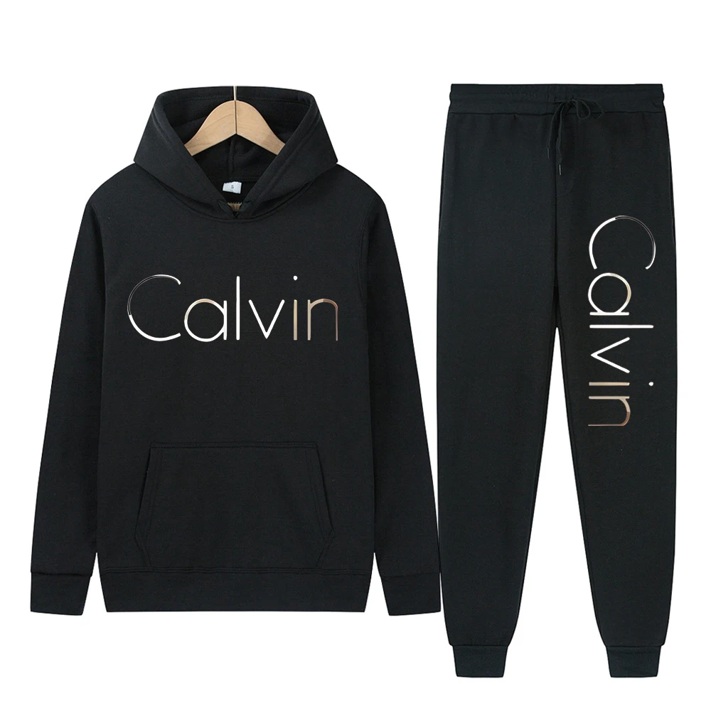 New Men's Stand-up Collar Sports Suit, Youth Sportswear, Casual Slim-fit Running Sports Two-piece Printing