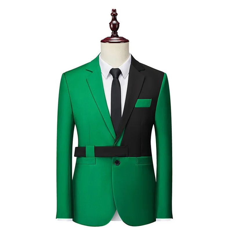 

Fashion Casual Suits for Men Blazer Hombres One Piece Jacket Special New Style Single Breasted Notched Lapel Ropa Hombre 2024