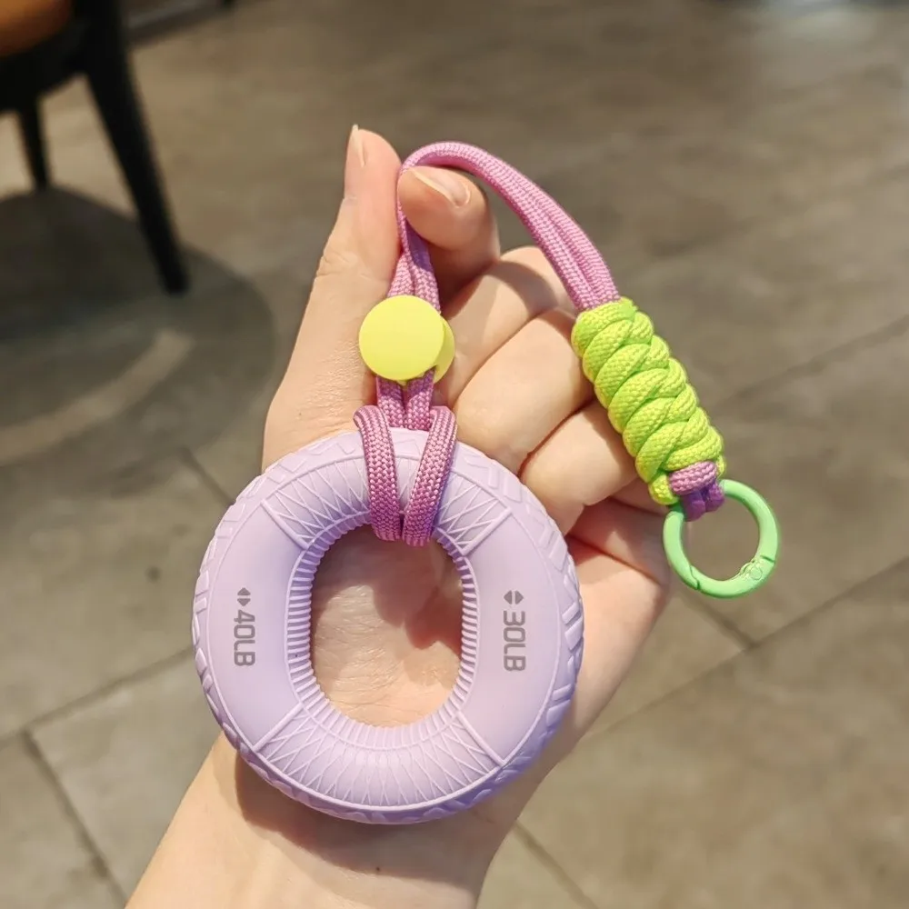 Silicone 10-60LB Hand Grip Keychain Portable Wrist Strength Grip Strength Trainer Double Power Grip Finger Correctors