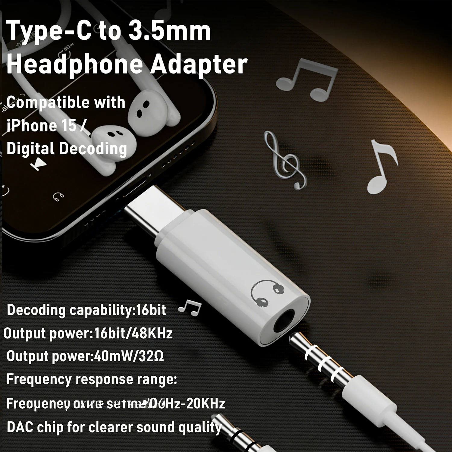 USB Type C Male to 3.5mm 1/8 TRRS 4 Pole Female Headphone Headset Adapter Audio Connector Converter CTIA OMTP for Smartphone Car view 5