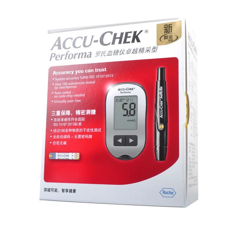 ACCU-CHEK blood glucose monitor excellent model home blood glucose test paper