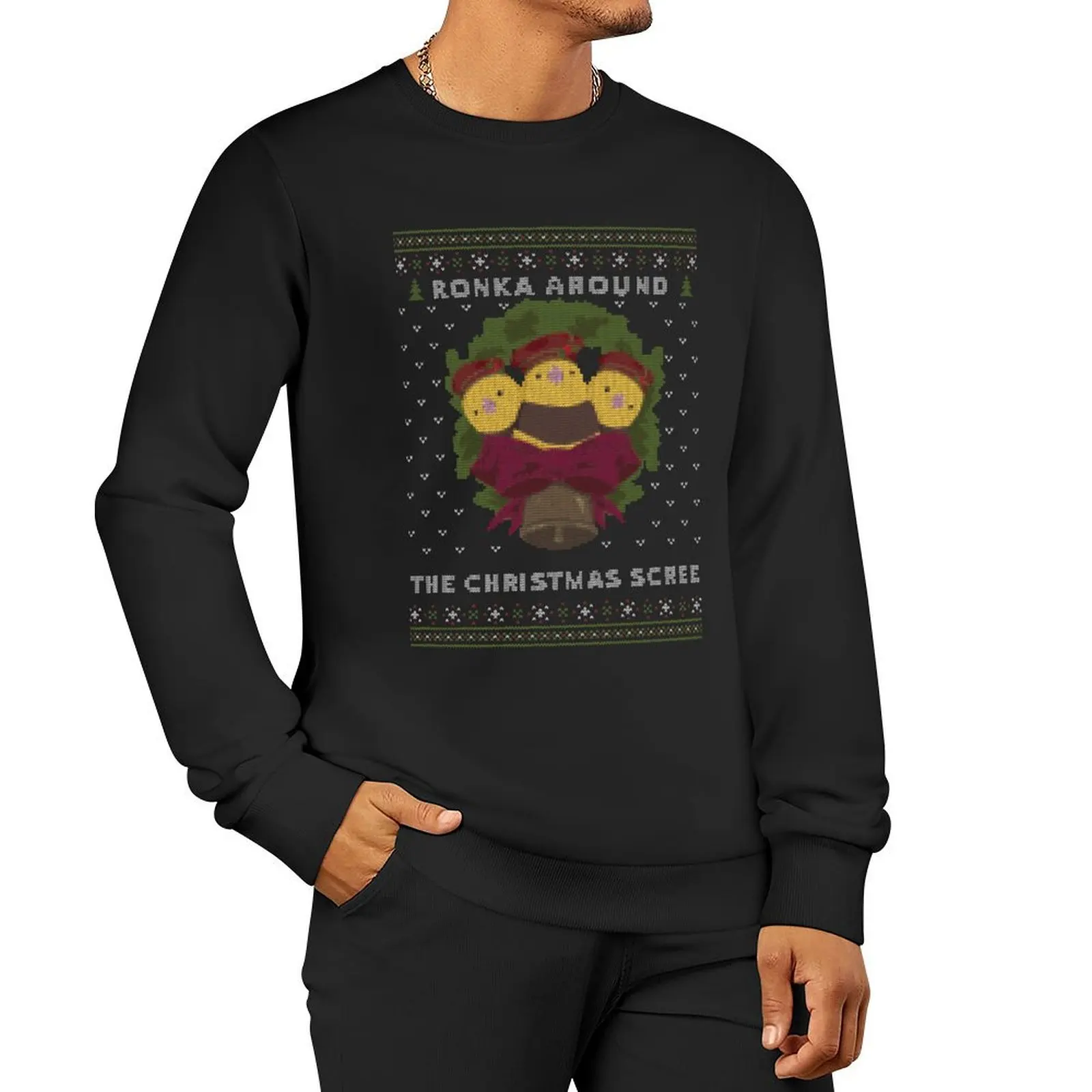 

Ronka Around Ugly Christmas Sweater - XIV пуловер с капюшоном осенние новинки мужская одежда для мужчин толстовки с рисунком