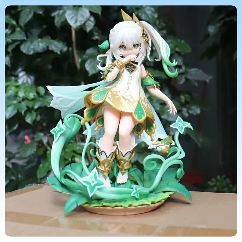 

28cm Genshin Impact Anime Figure Lesser Lord Naxida Statue Game Character PVC Model Collection Desktop Decoration Gifts