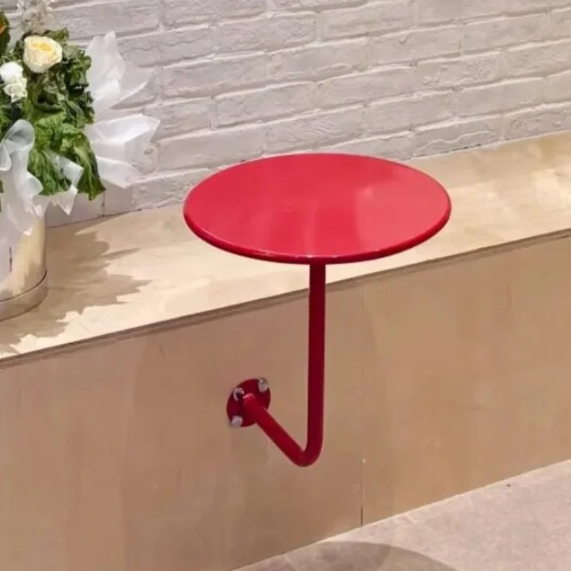 Metal Coffee Tables Circle Bar Booth Modern Wall Coffee Table Simplicity Design Sense Dessert Shop Table Milk Tea Shop Furniture
