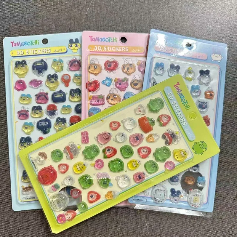 3D Stickers Cartoon Tamagotchi Creative Peripheral Phone Case Transparent Sticker Hand Account Material Friend Birthday Gift