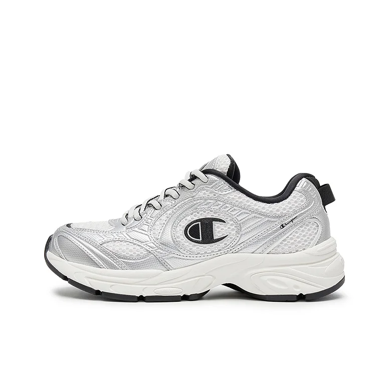 Champion Low top Running Shoes Unisex Silver White/Black U5AFCRU16U1