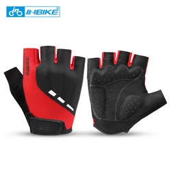 INBIKE Men's Road Bike Gloves Half Finger Anti Slip Breathable MTB Cycling Gloves for Men Women Riding Bicycle MTB Accessories