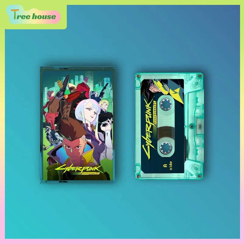 In Stock Cyberpunk: Edgerunners Anime Figures Brand New Deluxe Cassette Tape Collection Toy Desktop Ornaments Custom Gift Toy
