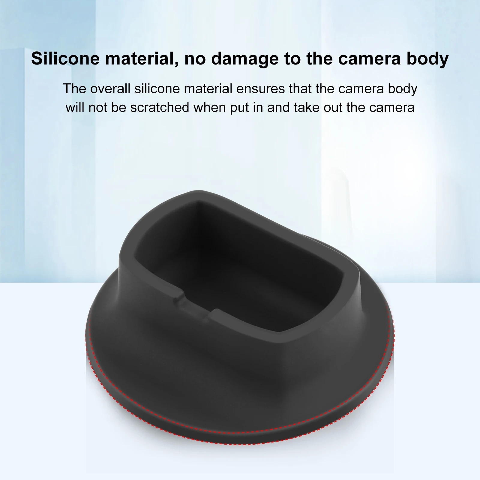 For Insta360 X4 PULUZ Silicone Dock Desktop Fixed Base Bracket