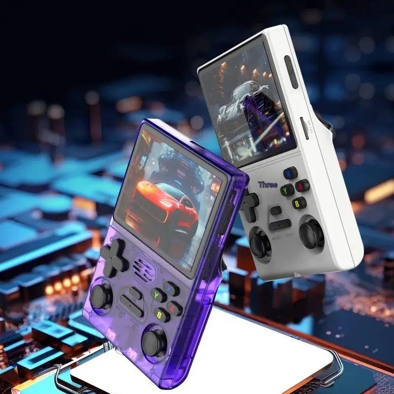 وحدة تحكم ألعاب M37 ريترو لينكس 3.5 بوصة HD مخرج 64 جيجابايت 20000+ ألعاب كلاسيكية جهاز ألعاب محمول تصميم ممتع لهدايا الأطفال #5