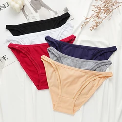 Women Cotton Panties Female Mesh Underpants Solid Color Bikini Briefs Underwear Ladies Sexy Panty Girls Lingerie