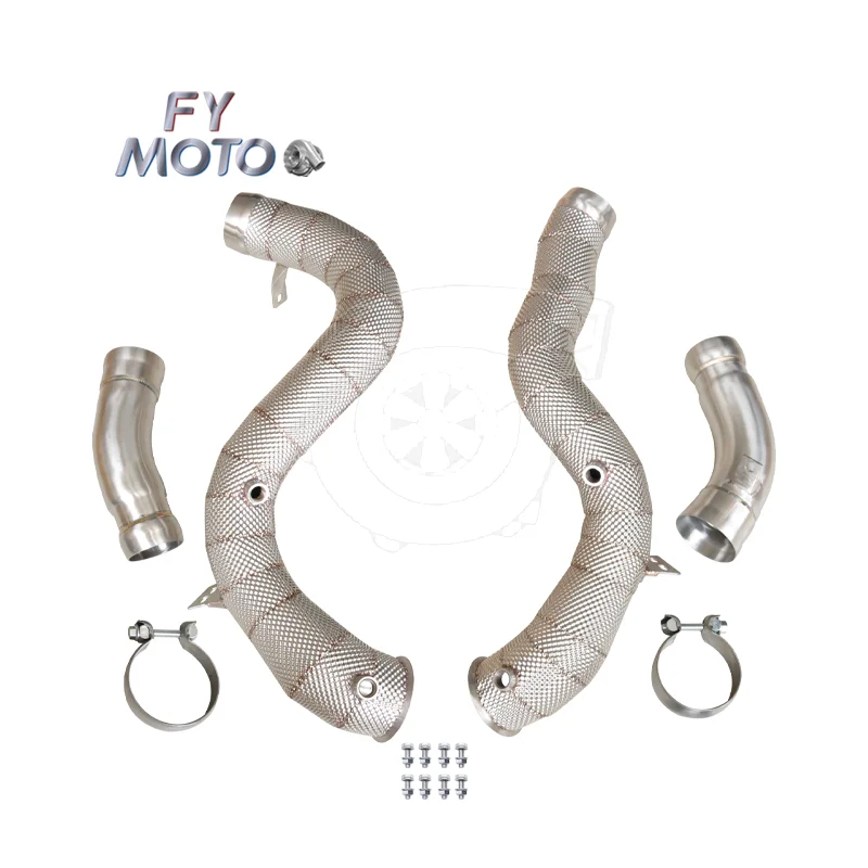 Per MERCEDES AMG GLC63 M177 2018+ Downpipe con scudo termico