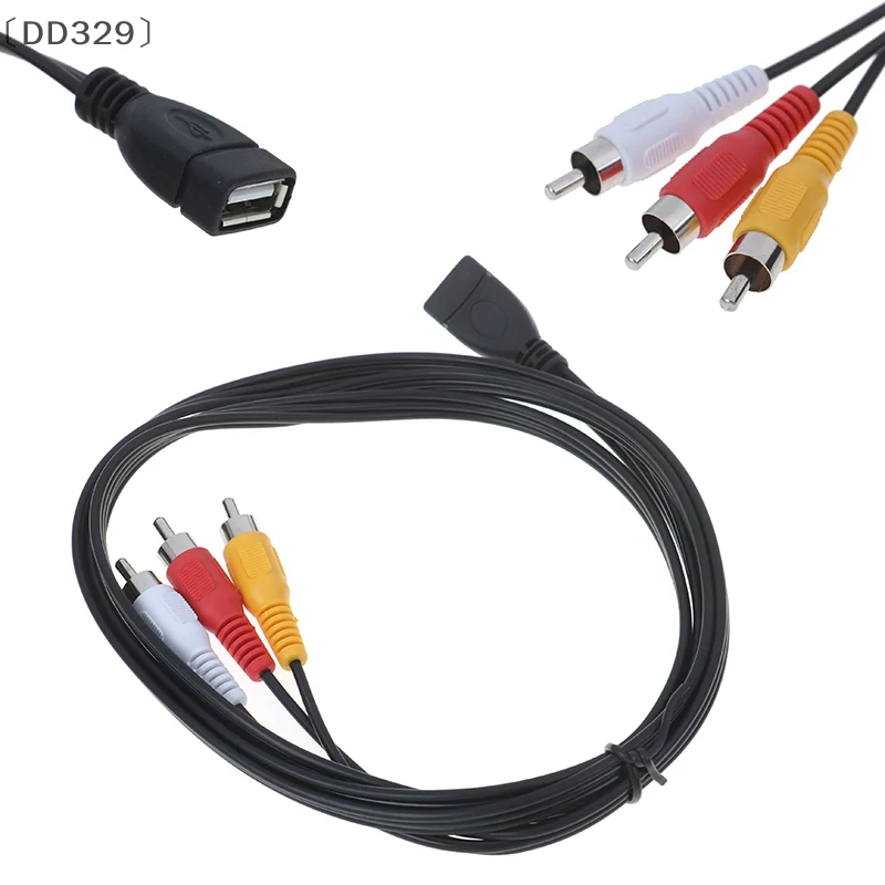

ら денDD329 инноватура ﻿ Кабель USB-A «мама» на 3RCA — AV-адаптер USB — Triple Lotus для передачи аудио/видеосигнала