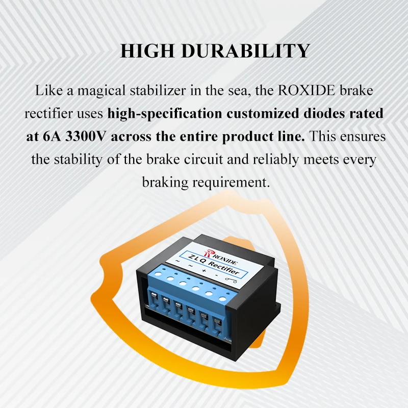 ROXIDE Rectifier Unit, M.W / W.N / ZLQ Rectifier, Motor Brake Half-Wave Rectifier Module, Power Supply
