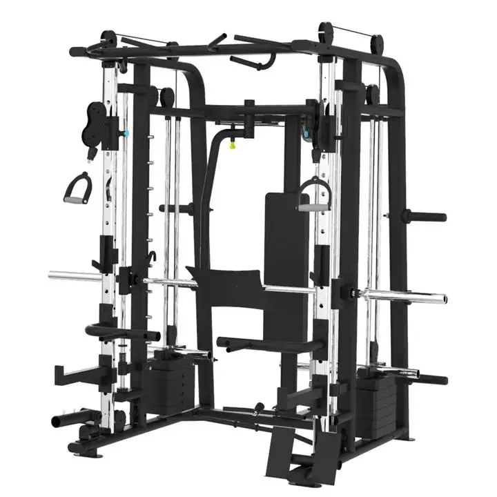 Commercial Gym Equipment Multi Functional Power Cage All in One Smith Machine - Image 2