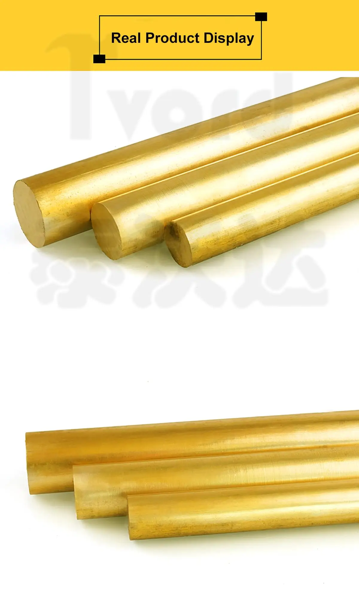 Diameter 3/5/6/7/8/10-50mm Length 100-500mm DIY Hardware H59 Brass Round Bar Rod Circular Wire Tube Modelmaking Brass Rod