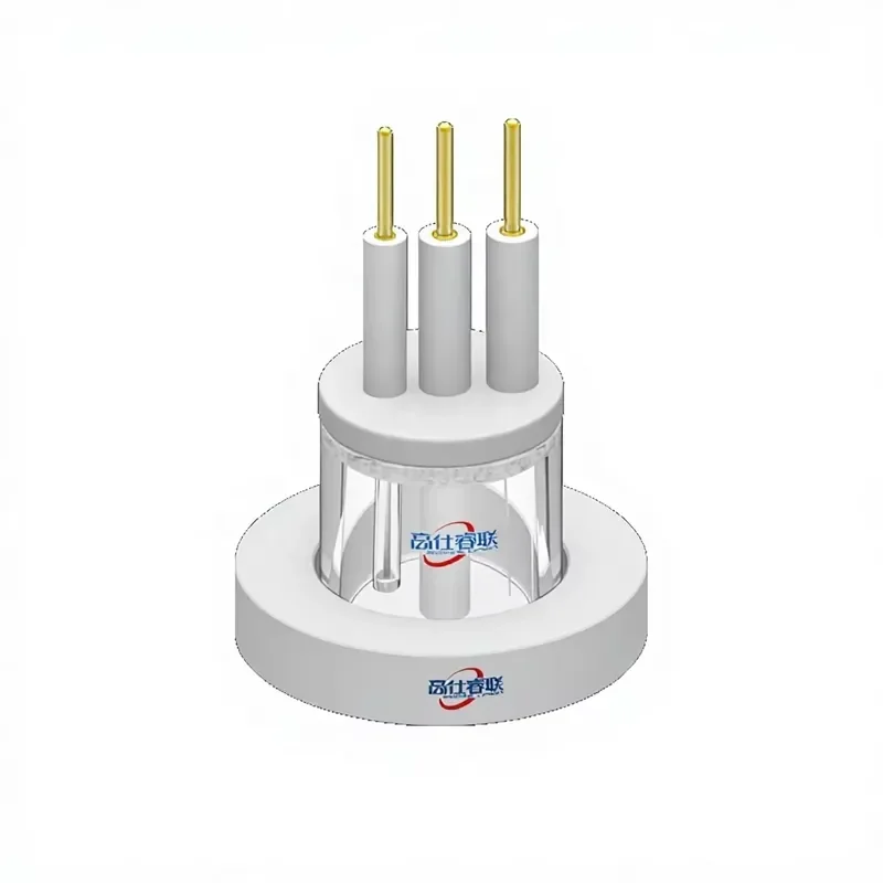 Open Cylindrical Quartz Electrochemical Cell Laboratory Reaction Cell Testing Vessel C014 Series
