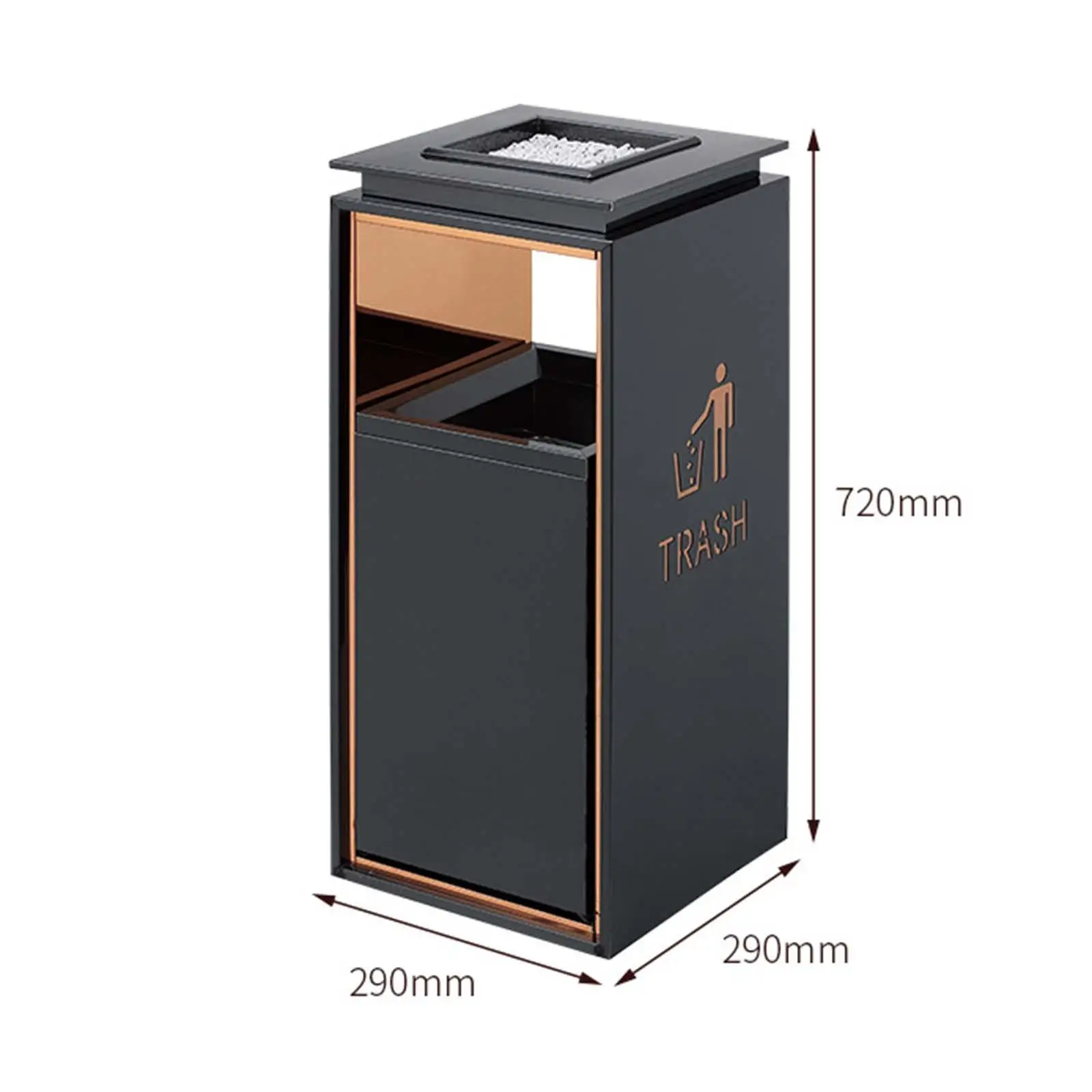 Trash Can, Vertical ,12L above for Home Elevator Entrance Office Lobby Hotel