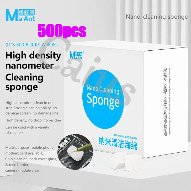 

MaAnt MY-065 Nano-cleaning Sponge for Mobile Phone Tablet LCD Screen Frame Camera High Density No Residue Cleaning Tool