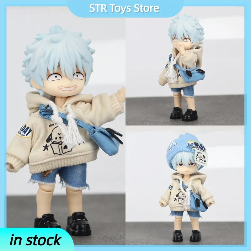 

10 см Gintoki Sakata Kagura Shimura Shinpachi аниме фигурка Ob11 1/12 шарнирная кукла игрушка ПВХ Коллекционная модель игрушка в подарок