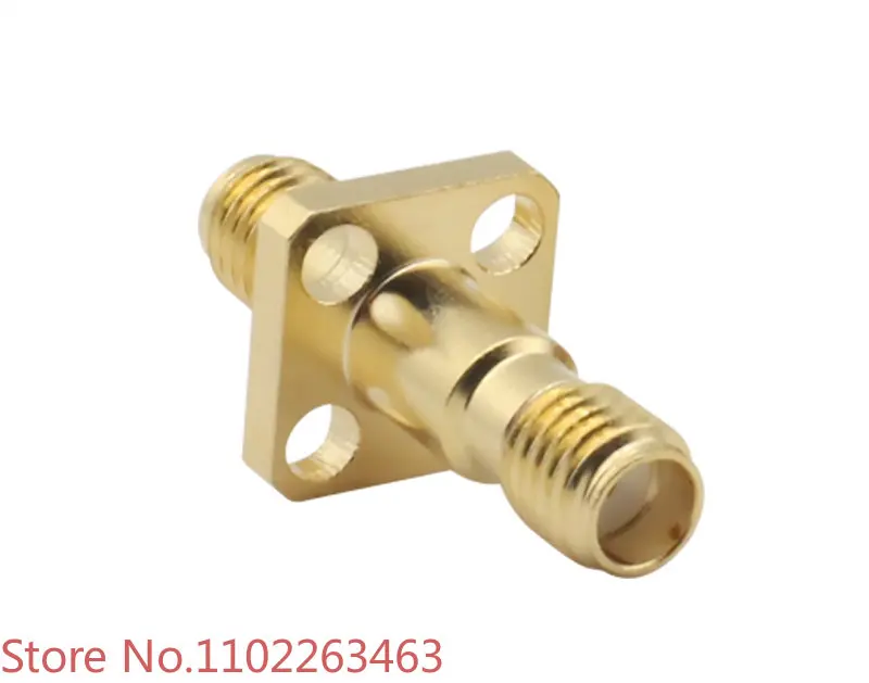 

5pcs SSMA-KFK four hole square plate flange connector fixed panel connector mini SMA female SSMA double female