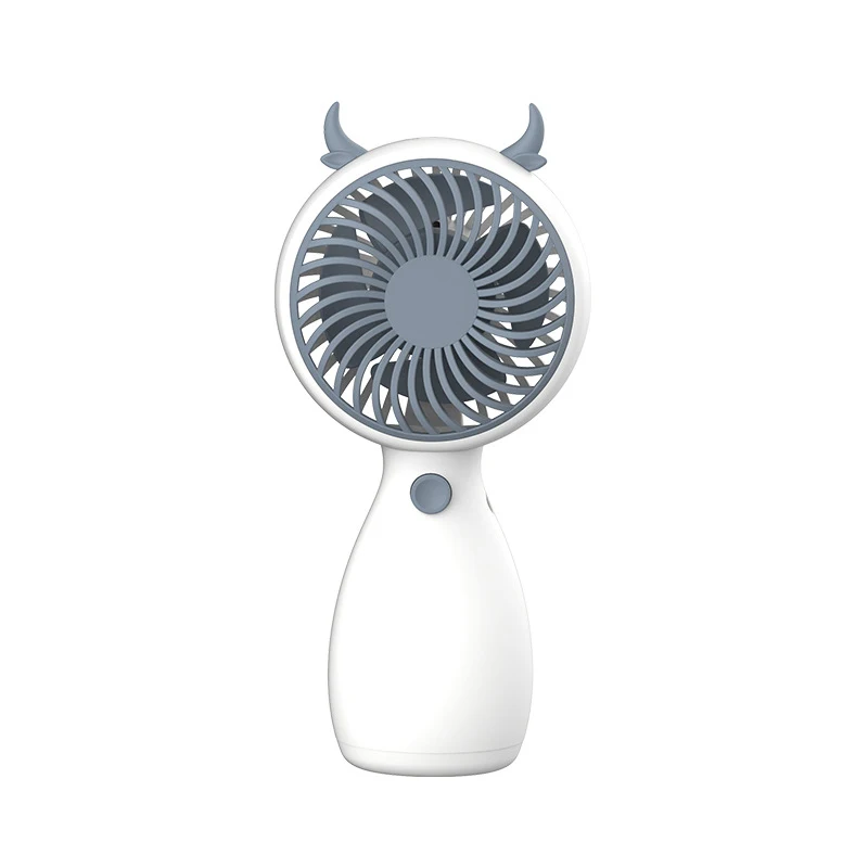 Ventilador Elétrico de Mão Bonito, Carregamento USB, Energia Eólica Portátil, Ultra-Silencioso, Mini Ventilador Multifunções