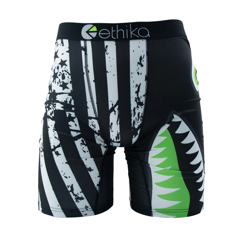 ETHIKA 1 قطعة الرجال الملابس الداخلية الملاكمين تنفس شبكة المنشعب رجل جذوع حجم كبير S-3XL رجل السباحة السروال الرجال سراويل جذوع