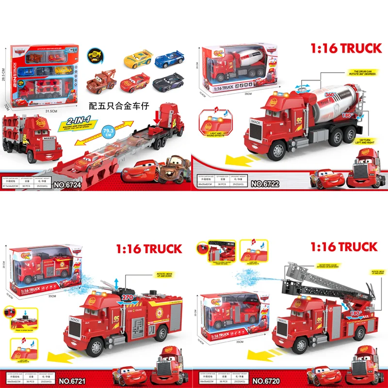 

Модель машинки Pixar Cars: Болид Лайтерн Макк (Мак) — пожарная машина, интерактивная игрушка для совместных игр родителей и детей, настольное украшение, подарок