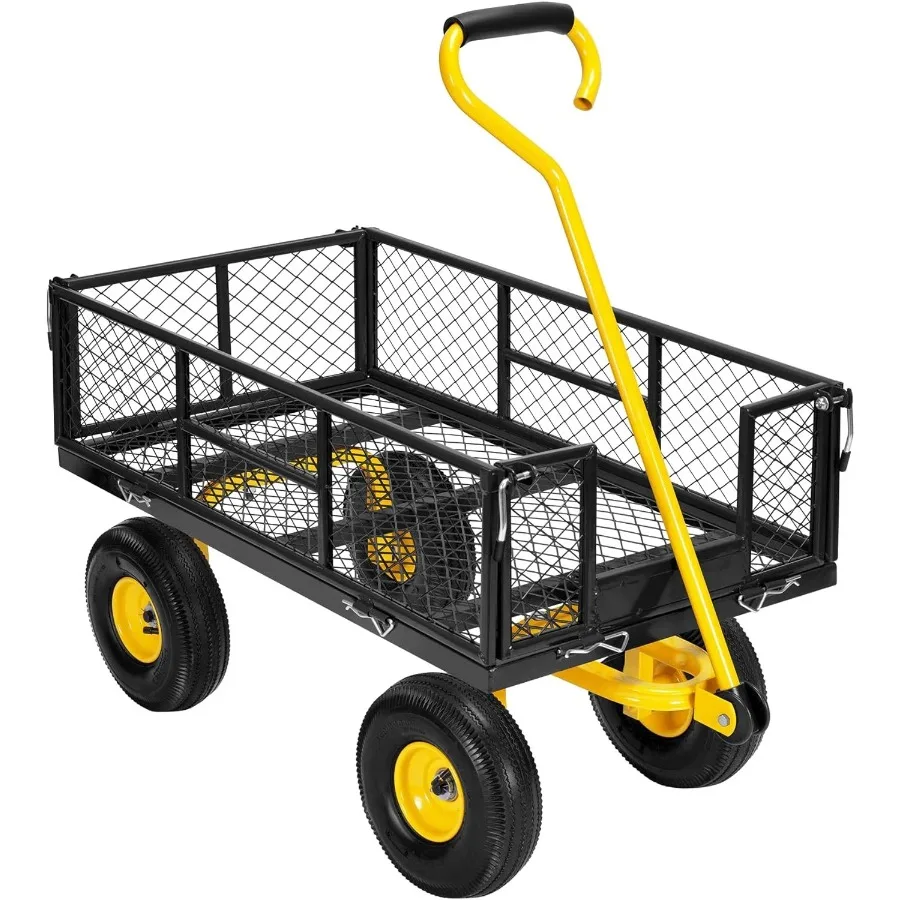 

Садовая тележка SPECSTAR Mesh Steel 880 фунтов. Вместимость, 38 x 21 дюйм со съемными боками и 10-дюймовыми колесами.