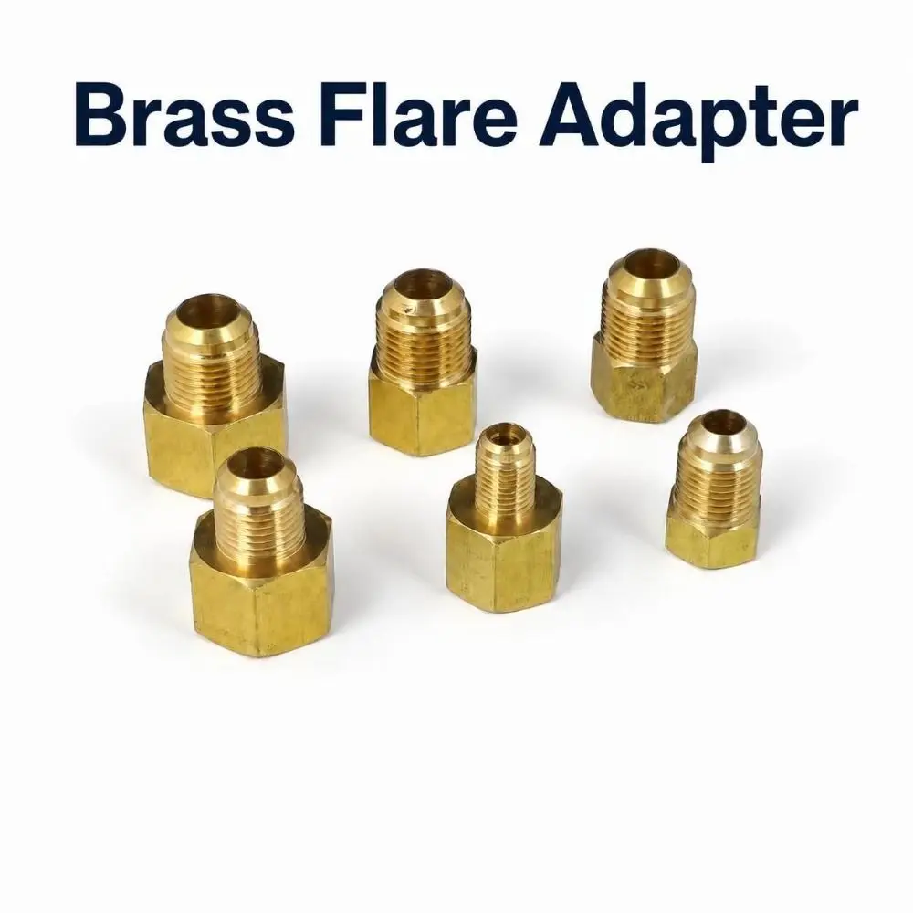 Adapeter 45-Degree SAE Brass Pipe Connector Female To Male 1/4 3/8 1/2 3/4 Inch Reducer Fitting Flare Fitting