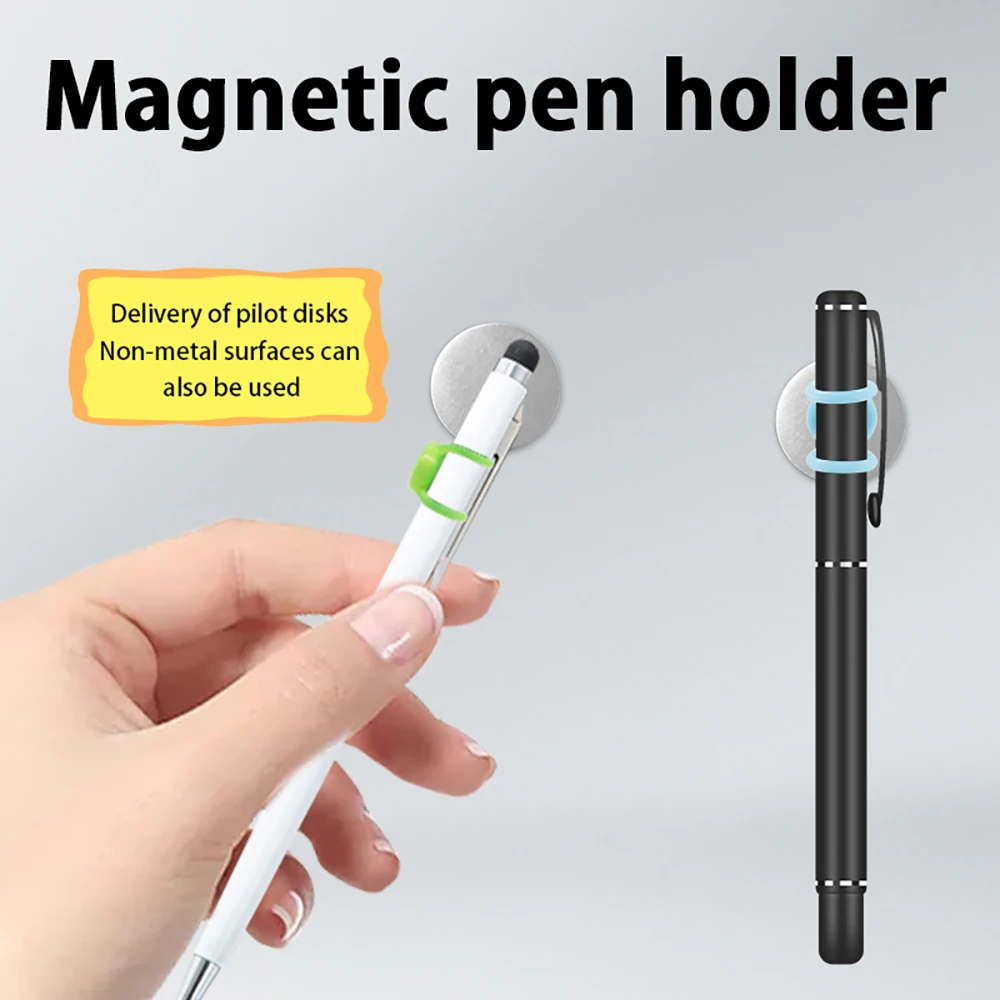 مشبك قلم مغناطيسي متحرك، قلم حبر، قلم تحديد، مشبك قلم عالمي، قلم قرطاسية إبداعي، حلقة إدخال