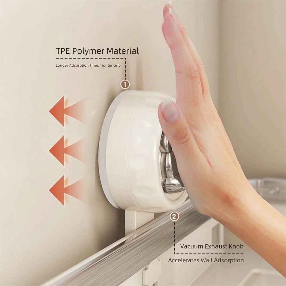 

Stainless Steels Suction Cup Storage Shelf Punch Free Wall Mounted Corner Storage Shelf Strong Load-bearing Triangular