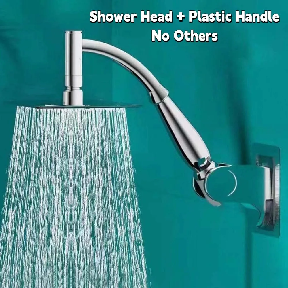 

6/8-дюймовые душевые насадки высокого давления, круглая квадратная насадка для душа под давлением, пластиковая насадка для душа из нержавеющей стали 304, большая панель