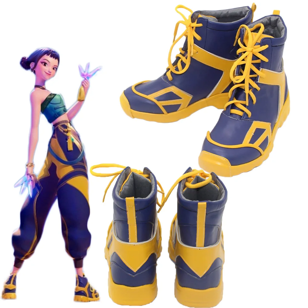 

2025 Cartoon Demon Hunter of KPop Cosplay Zoey Short Boots Halloween Accessory Uniform Carnival RolePlay Props Costumes Outfits