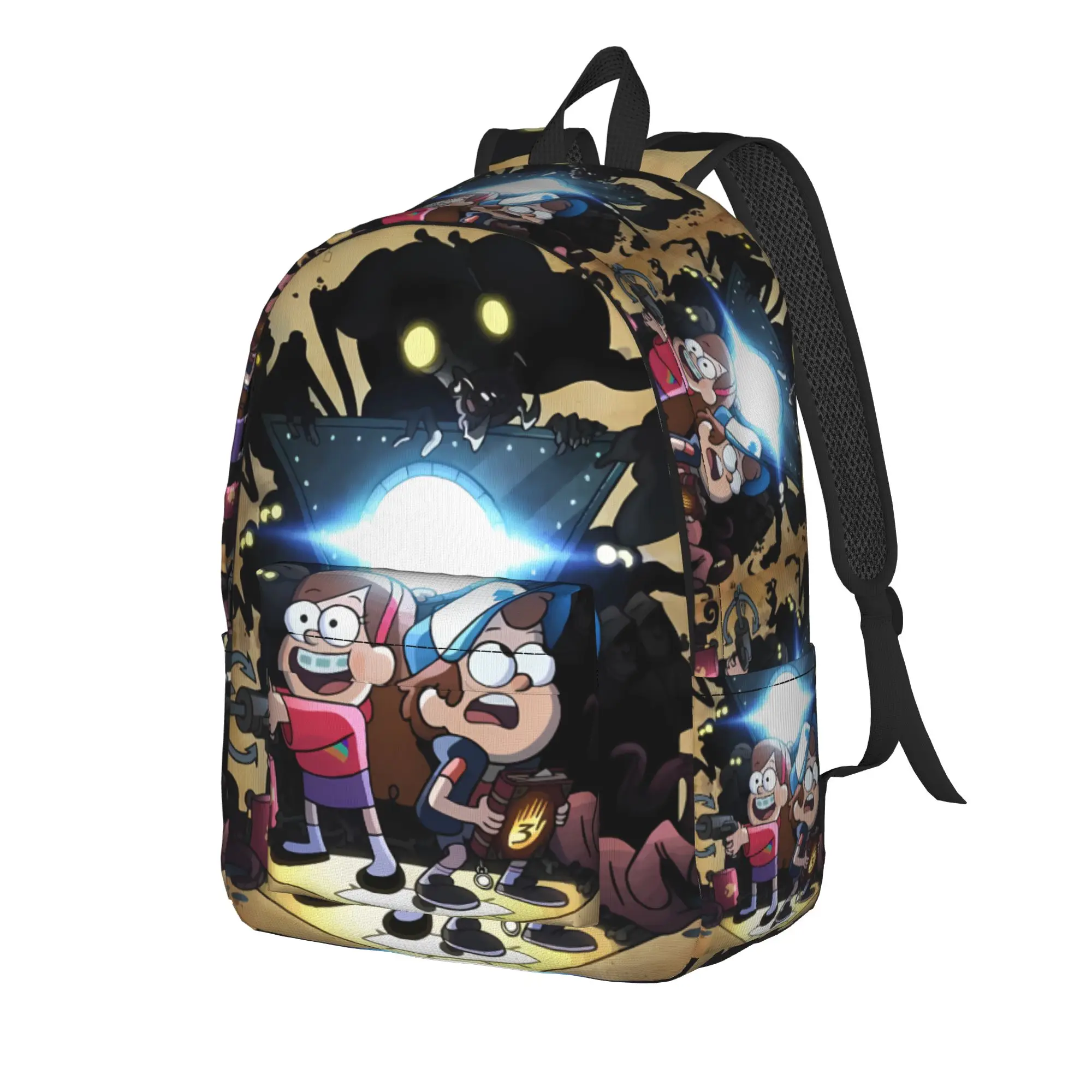 Backpack Gravitys Anime Falls Female Polyester Workout Backpacks Durable Leisure High School Bags Rucksack