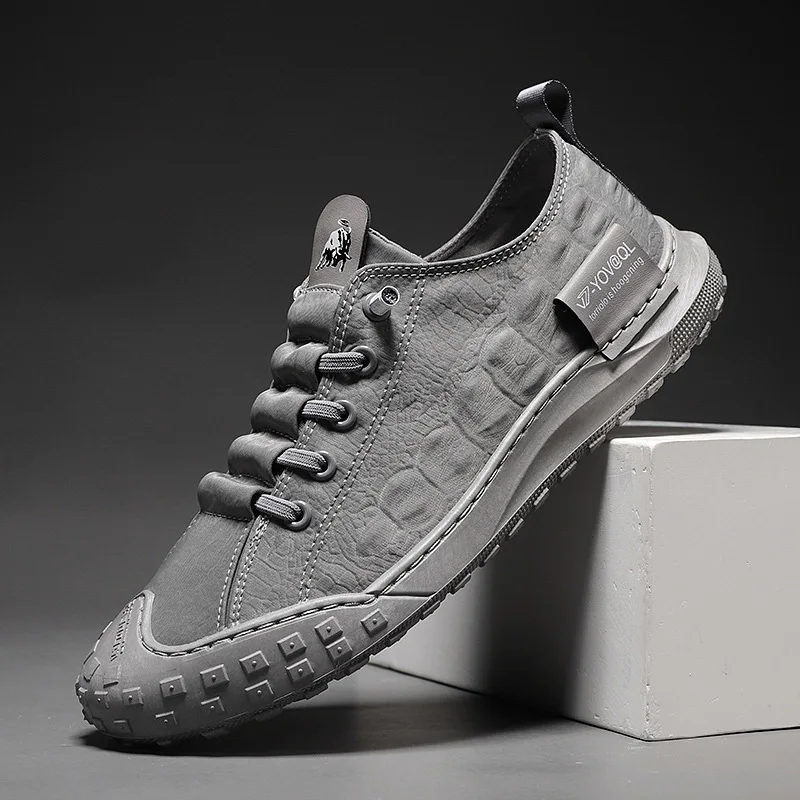 2026 Summer New Canvas Board Shoes Korean Edition Cloth Shoes Men's Umbrella Cloth Ice Silk Casual Trendy Shoes For Men Footwear
