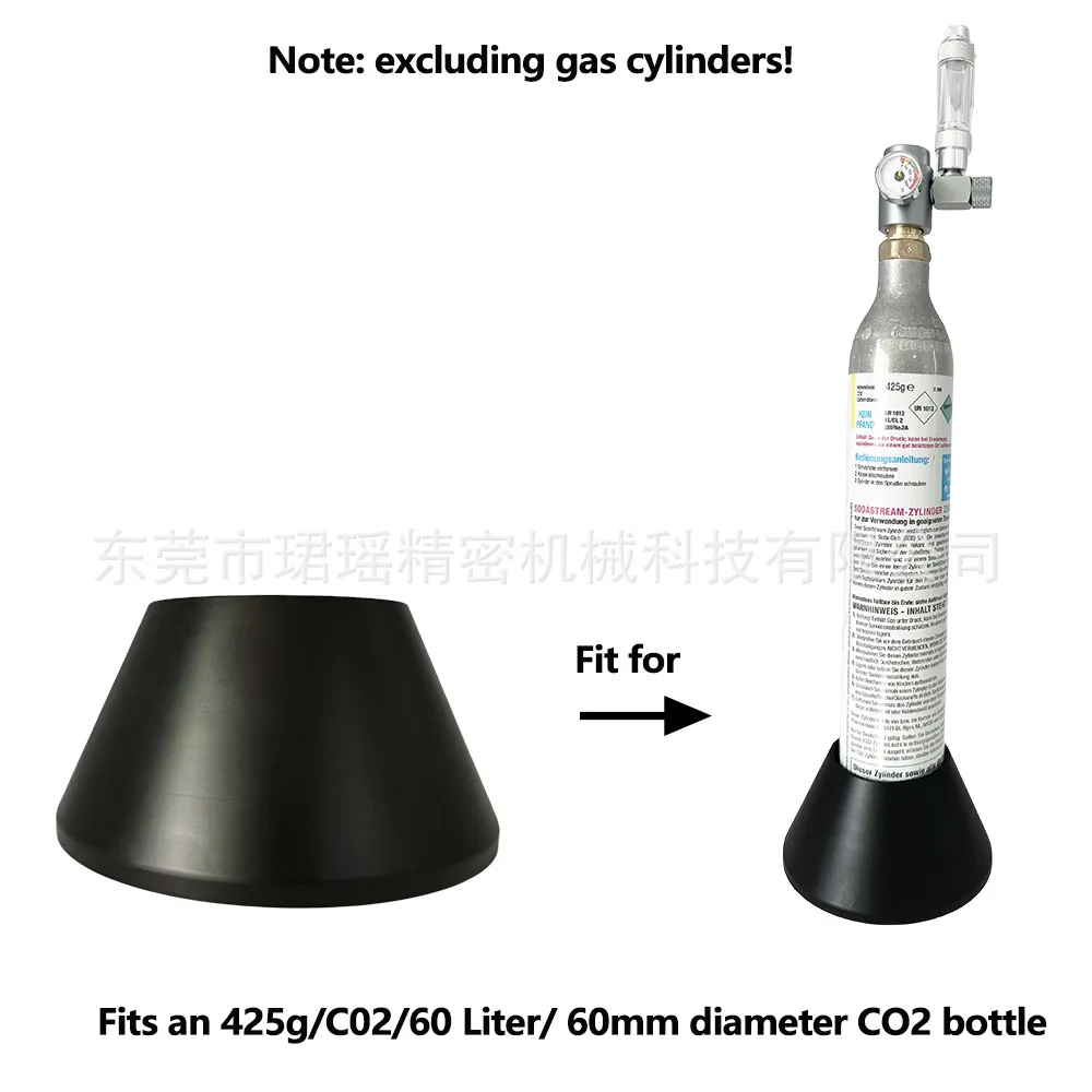 

2Pcs aquatic plant cylinder cylinder desktop bracket is suitable for 60mm diameter CO2 bottle (single hole)