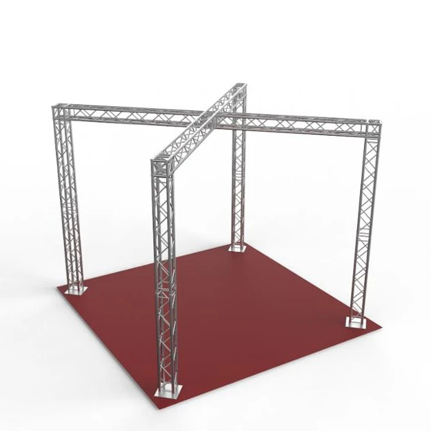 【Direct Factory Sale】6061 Aviation Aluminum Integrated Booth Stage System Portable Red Anti-Slip Stage Floor Matched Flat Square