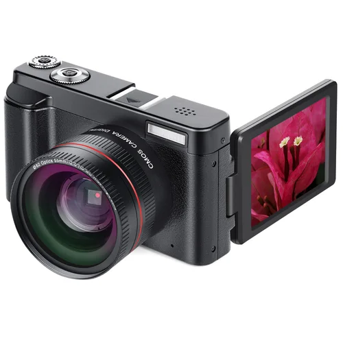 2.7K 고화질 디지털 카메라, 24MP 카메라, 16X 디지털 줌, 회전 스크린, 풀 1080P SLR 카메라, 여행 셀카 비디오  Best5