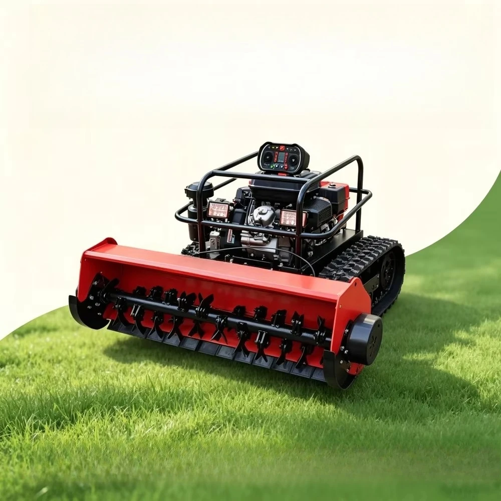 Robotic Intelligent Lawn Mower - Wheeled Cordless Automatic Lawn Mower with 997cc Engine - Track-type