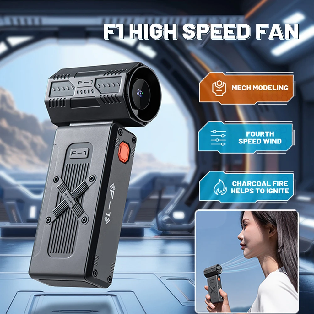 

F1 HIGH SPEED FAN Turbo jet fan Powerful Air Blower 200W High Power Duct Fan Mini Turbo Jet Fan 40000RPM Strong Winds Turbo Fan
