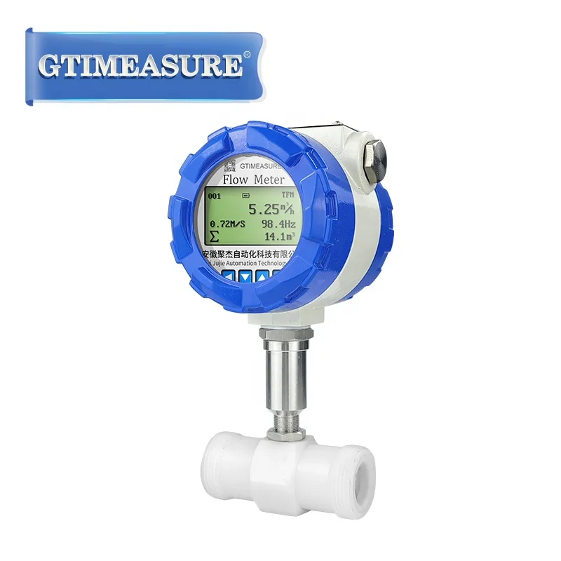 

PE Material Corrosive Acid And Alkali Liquid Turbine Flow Meter Stainless Steel Water Flow Meter