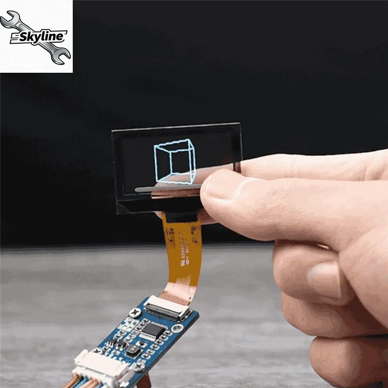 1.51 Inch Transparent OLED Display, 128x64 Resolution I2C Parallel Interface Screen