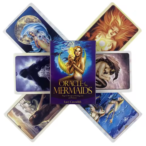 Oracle of The Mermaids Cards Game Leisure Party Table Game Fortune-telling Prophecy Tarot Cards Game Deck